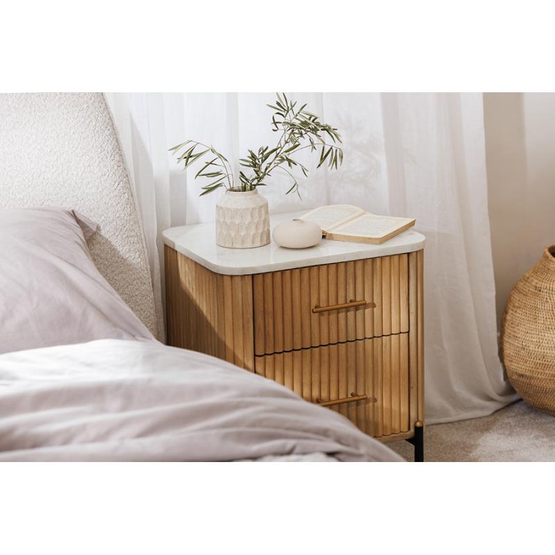 Mykonos 2 Drawer Bedside